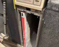 Furnace Filter – Wrong Size, Not Sealing Undersized furnace filter leaving gaps around the edges of the air cleaner slot